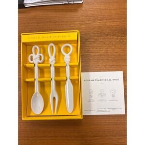 Hayoon Kim Knot Dessert Cutlery Set - Brand New in Box